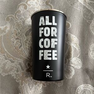 Starbucks Reserve Coffee cup 
All For Coffee 
NWT 12 oz